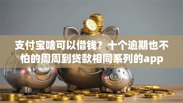 支付宝啥可以借钱？十个逾期也不怕的周周到贷款相同系列的app