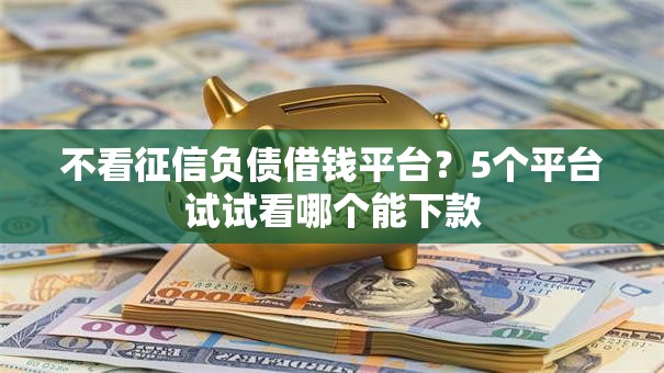 不看征信负债借钱平台？5个平台试试看哪个能下款