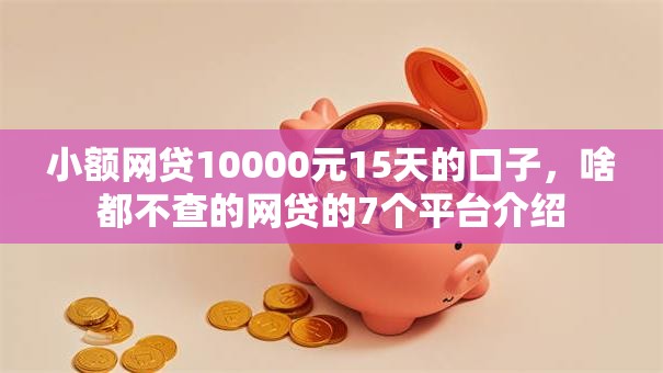 小额网贷10000元15天的口子，啥都不查的网贷的7个平台介绍