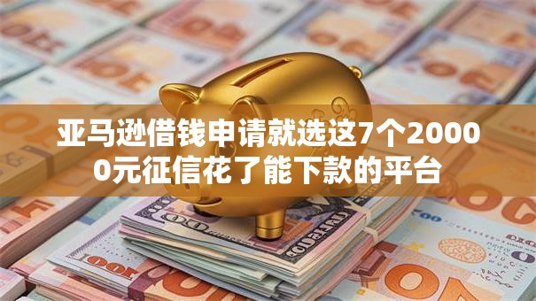 亚马逊借钱申请就选这7个20000元征信花了能下款的平台