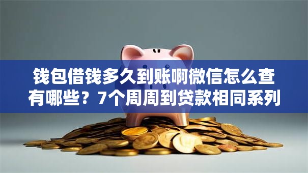 钱包借钱多久到账啊微信怎么查有哪些？7个周周到贷款相同系列的软件推荐给你