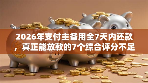 2026年支付主备用全7天内还款，真正能放款的7个综合评分不足也能借钱的平台推荐