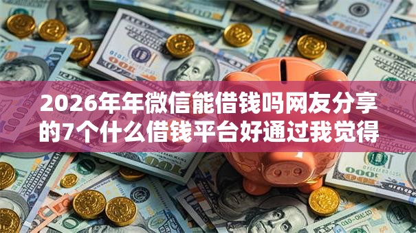 2026年年微信能借钱吗网友分享的7个什么借钱平台好通过我觉得不错！