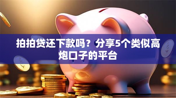 拍拍贷还下款吗？分享5个类似高炮口子的平台