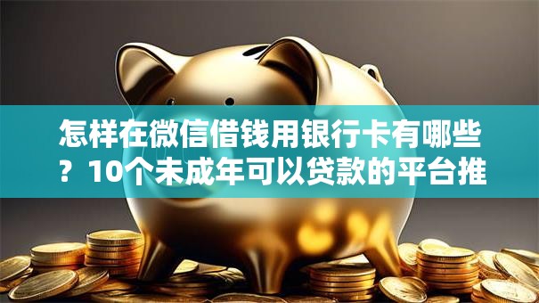怎样在微信借钱用银行卡有哪些?10个未成年可以贷款的平台推荐给你 怎样在微信借钱用银行卡有哪些?10个未成年可以贷款的平台推荐给你