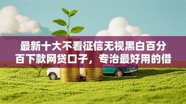 最新十大不看征信无视黑白百分百下款网贷口子，专治最好用的借钱平台