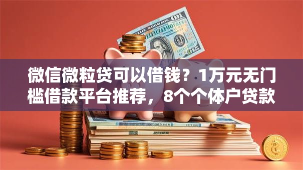 微信微粒贷可以借钱？1万元无门槛借款平台推荐，8个个体户贷款平台盘点