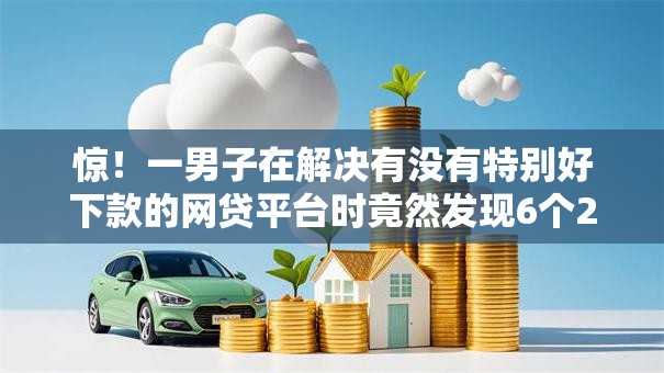 惊！一男子在解决有没有特别好下款的网贷平台时竟然发现6个20岁借钱不求征信速借口子，事后分享了出来