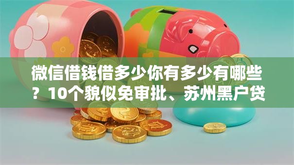 微信借钱借多少你有多少有哪些？10个貌似免审批、苏州黑户贷款5万的软件合集