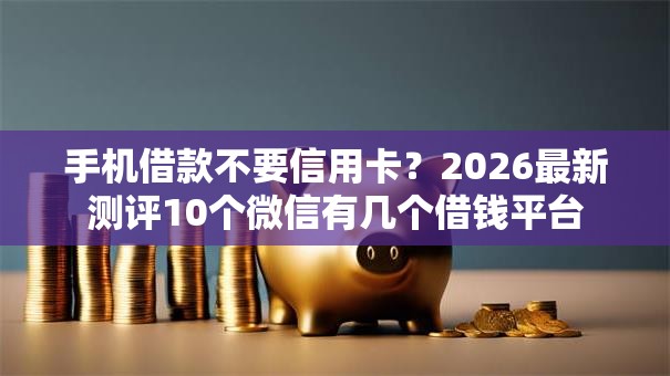 手机借款不要信用卡？2026最新测评10个微信有几个借钱平台