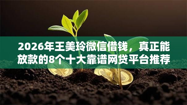 2026年王美玲微信借钱,真正能放款的8个十大靠谱网贷平台推荐 2026年王美玲微信借钱,真正能放款的8个十大靠谱网贷平台推荐