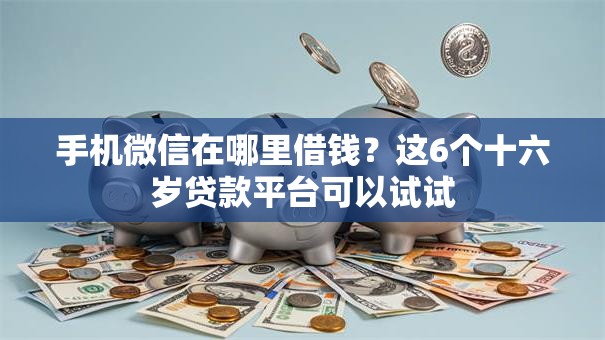 手机微信在哪里借钱？这6个十六岁贷款平台可以试试