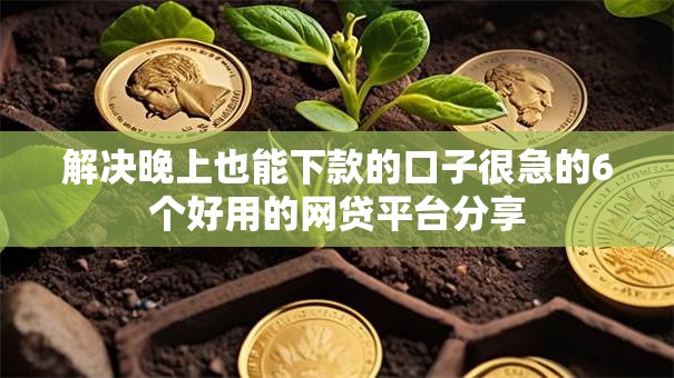 解决晚上也能下款的口子很急的6个好用的网贷平台分享