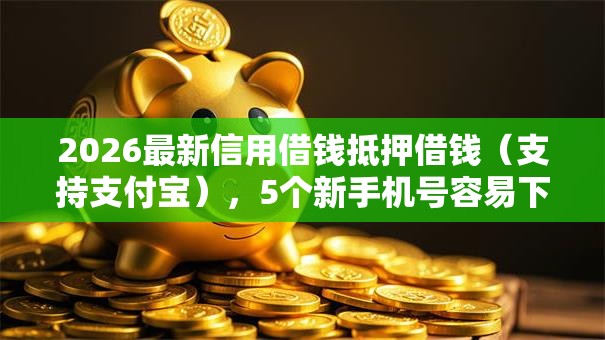2026最新信用借钱抵押借钱（支持支付宝），5个新手机号容易下款的平台无私分享