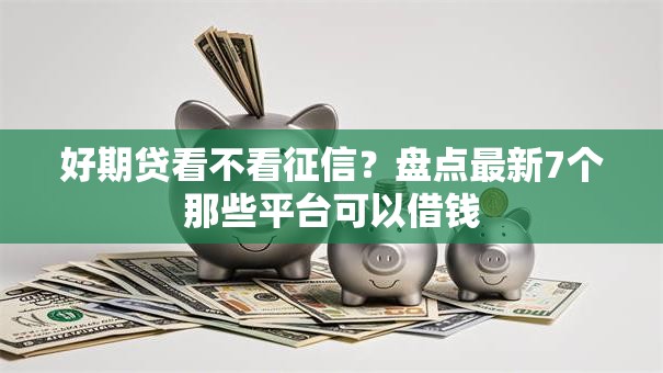 好期贷看不看征信？盘点最新7个那些平台可以借钱
