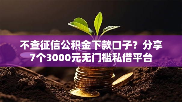 不查征信公积金下款口子?分享7个3000元无门槛私借平台 不查征信公积金下款口子?分享7个3000元无门槛私借平台