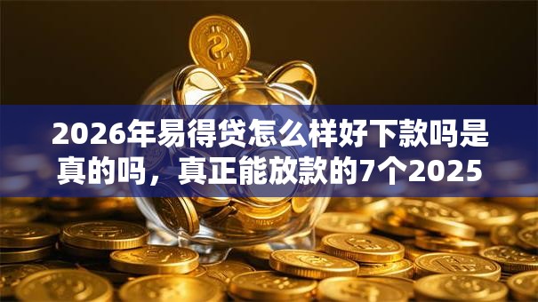 2026年易得贷怎么样好下款吗是真的吗，真正能放款的7个2025年黑户借款必下口子推荐