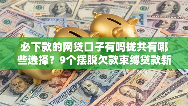 必下款的网贷口子有吗拢共有哪些选择？9个摆脱欠款束缚贷款新软件详解