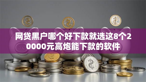 网贷黑户哪个好下款就选这8个20000元高炮能下款的软件