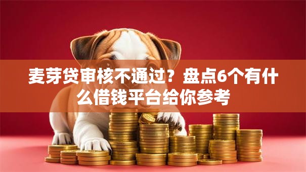麦芽贷审核不通过？盘点6个有什么借钱平台给你参考