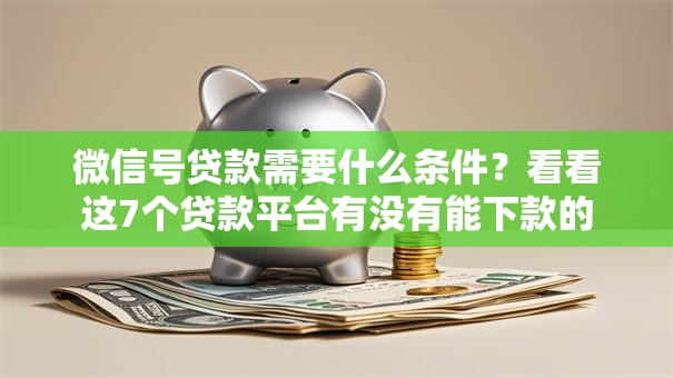 微信号贷款需要什么条件?看看这7个贷款平台有没有能下款的 微信号贷款需要什么条件?看看这7个贷款平台有没有能下款的