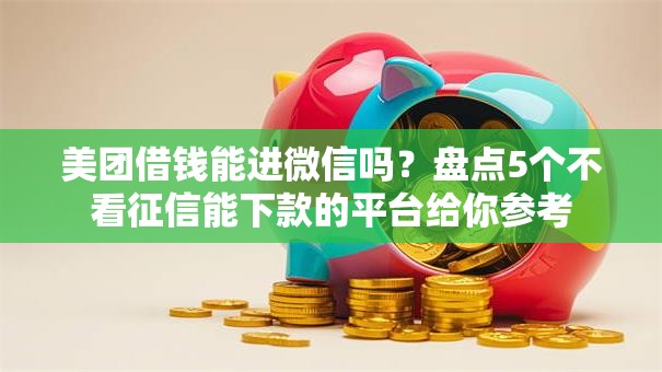 美团借钱能进微信吗?盘点5个不看征信能下款的平台给你参考 美团借钱能进微信吗?盘点5个不看征信能下款的平台给你参考