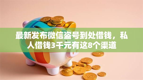 最新发布微信盗号到处借钱，私人借钱3千元有这8个渠道
