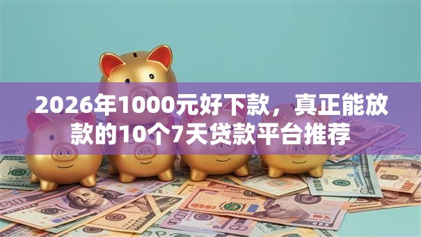 2026年1000元好下款，真正能放款的10个7天贷款平台推荐