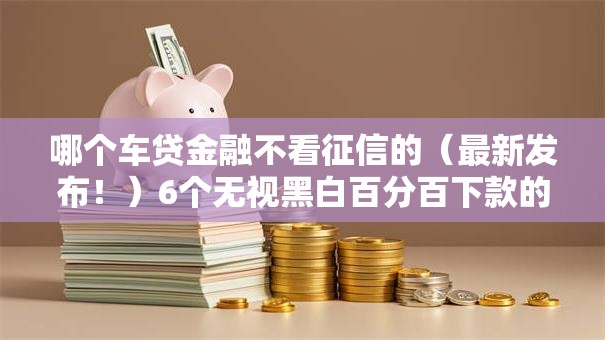 哪个车贷金融不看征信的（最新发布！）6个无视黑白百分百下款的借款口子