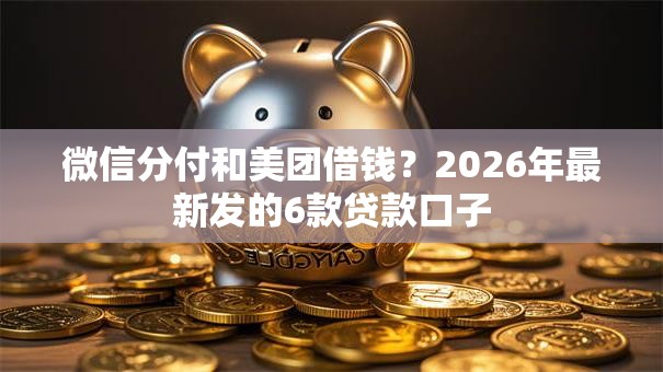 微信分付和美团借钱？2026年最新发的6款贷款口子