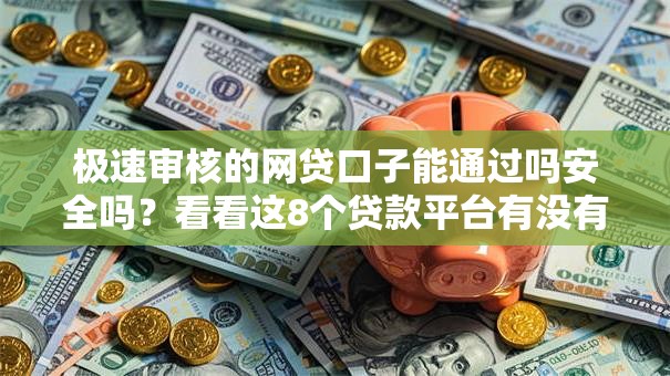 极速审核的网贷口子能通过吗安全吗？看看这8个贷款平台有没有能下款的