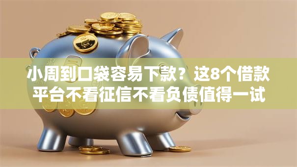 小周到口袋容易下款？这8个借款平台不看征信不看负债值得一试