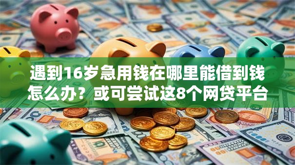 遇到16岁急用钱在哪里能借到钱怎么办？或可尝试这8个网贷平台额度高易通过