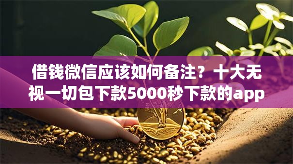 借钱微信应该如何备注?十大无视一切包下款5000秒下款的app推荐 借钱微信应该如何备注?十大无视一切包下款5000秒下款的app推荐