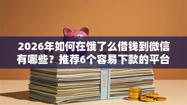 2026年如何在饿了么借钱到微信有哪些?推荐6个容易下款的平台 2026年如何在饿了么借钱到微信有哪些?推荐6个容易下款的平台