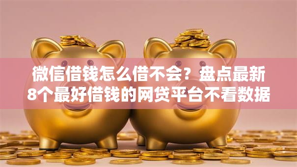 微信借钱怎么借不会？盘点最新8个最好借钱的网贷平台不看数据