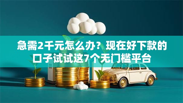 急需2千元怎么办？现在好下款的口子试试这7个无门槛平台