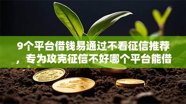 9个平台借钱易通过不看征信推荐,专为攻克征信不好哪个平台能借钱难题 9个平台借钱易通过不看征信推荐,专为攻克征信不好哪个平台能借钱难题