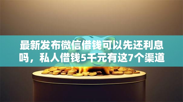 最新发布微信借钱可以先还利息吗，私人借钱5千元有这7个渠道