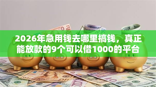 2026年急用钱去哪里搞钱,真正能放款的9个可以借1000的平台秒下款推荐 2026年急用钱去哪里搞钱,真正能放款的9个可以借1000的平台秒下款推荐
