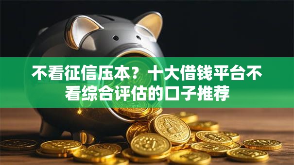 不看征信压本？十大借钱平台不看综合评估的口子推荐