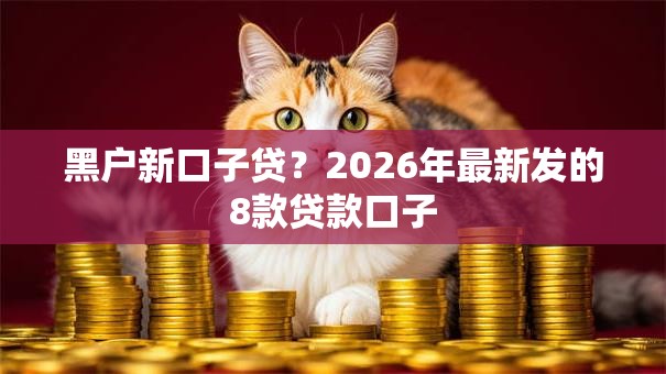 黑户新口子贷？2026年最新发的8款贷款口子