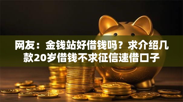 网友：金钱站好借钱吗？求介绍几款20岁借钱不求征信速借口子