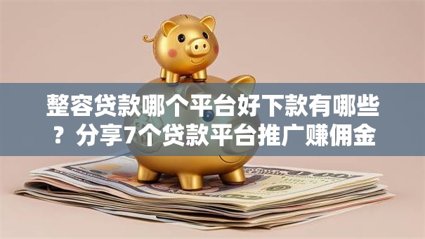 整容贷款哪个平台好下款有哪些？分享7个贷款平台推广赚佣金