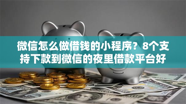 微信怎么做借钱的小程序？8个支持下款到微信的夜里借款平台好下款
