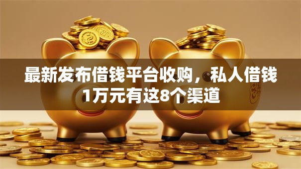 最新发布借钱平台收购，私人借钱1万元有这8个渠道
