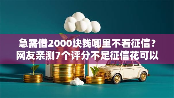 急需借2000块钱哪里不看征信？网友亲测7个评分不足征信花可以借的平台盘点