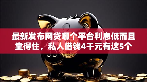 最新发布网贷哪个平台利息低而且靠得住，私人借钱4千元有这5个渠道