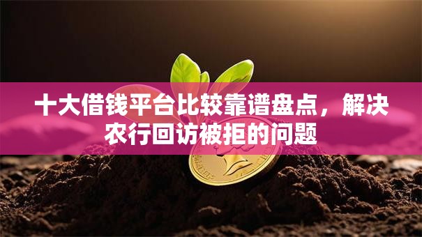 十大借钱平台比较靠谱盘点，解决农行回访被拒的问题