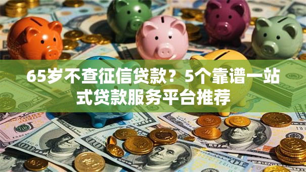 65岁不查征信贷款？5个靠谱一站式贷款服务平台推荐